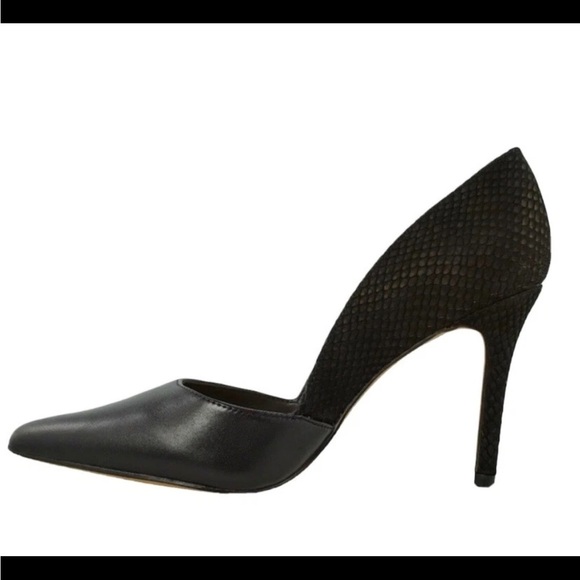 Vince Camuto Black Textured Stiletto Heels - Picture 2 of 12